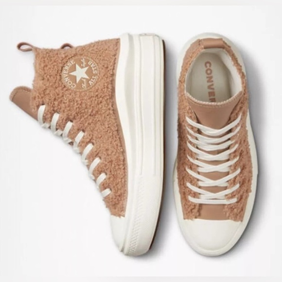 Converse Shoes - Converse Chuck Taylor All Star Move Platform Sherpa Sneakers High Top Women Rare